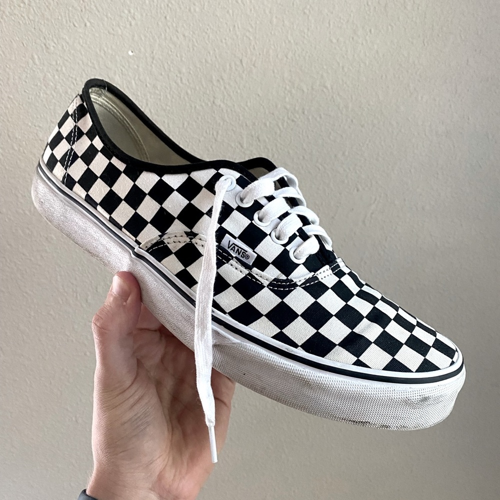 Vans Black and White Checkered Sneakers